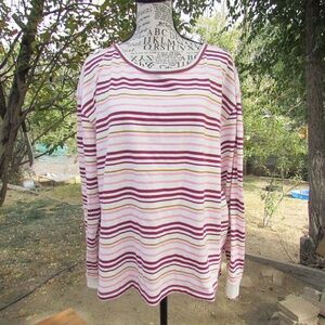 Maurices Multicolor Striped Sweatshirt